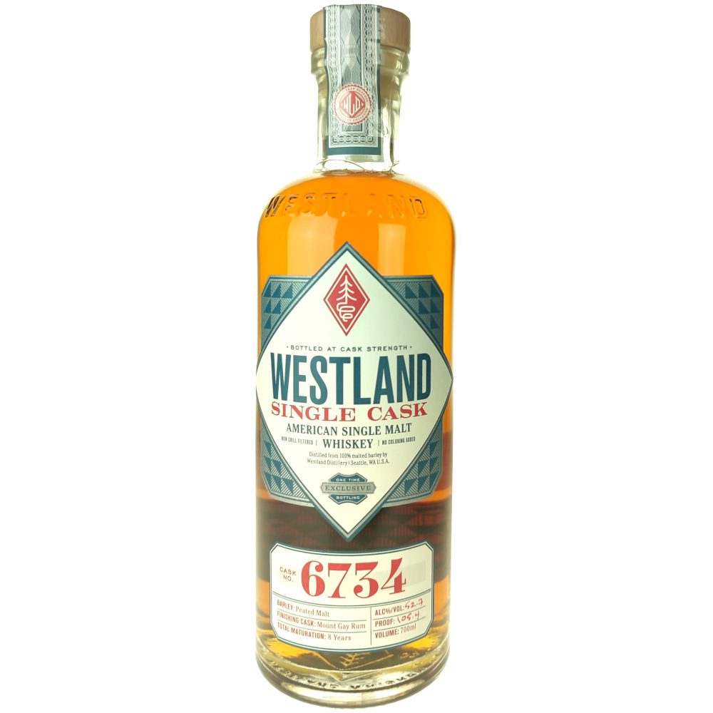 Westland Cask Strength Mount Gay Finish Peated American Single Malt Whiskey 01